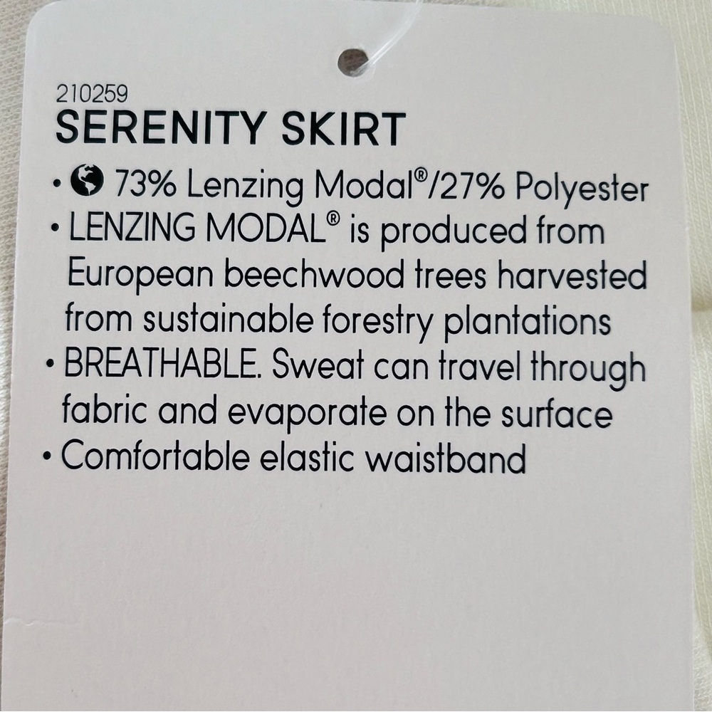 ATHLETA Serenity Skirt Color Salt size M Athletic Tennis NWT - Picture 8 of 11